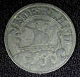 25 Cents Netherlands Wilhelmina I Zinc 1943  WWII Issue BETTER DATE KM# 174 (478) Uncertified