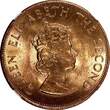 1/12 Shilling Jersey Elizabeth II Bronze 1966  NGC MS64 RD TOP GRADED KM# 26 (24)