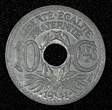 10 Centimes FRANCE Zinc 1941  WWII Issue UNC KM# 897 (27 397)