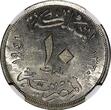 10 Milliemes Egypt Farouk Copper-Nickel AH1360//1941  NGC MS62 KM# 364 (018)