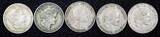 5 Centavos PERU COPPER-NICKEL LOT OF 5 COINS 1919-1940  KM# 213.1 (24 863) Uncertified