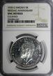 5 Kronor SWEDEN Silver 1935 G  NGC UNC DET 500th Anniversary of Riksdag KM#806(5)