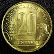20 Centavos Argentina Aluminum-Bronze 1944  GEM BU COIN KM# 42 (23 959) Uncertified