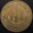United Kingdom 1/2 Penny Great Britain George VI Bronze 1938  KM# 844 (24 228) Uncertified