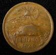 20 Centavos Mexico Bronze 1946  KM# 439 (27 433) Uncertified