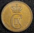Bronze 1904/804 Denmark Christian IX  1904 9/8 VBP 1 Ore OVERDATE ch.UNC KM# 792.2 (811)