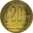 20 Centavos Argentina Aluminum-Bronze 1945  Buenos Aires Mint XF+ KM# 42 ( 266) Uncertified