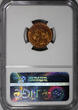 50 Centimes Madagascar French Colony 1943-SA  NGC MS64 RB Rooster KM# 1 (038)
