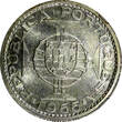 10 Escudos ANGOLA Portuguese Colony Silver 1955  NGC MS63 KM# 73 (001)