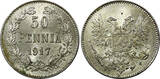 Finland Silver 1917 S 50 Penniä Civil War UNC KM# 20 RANDOM PICK (1 Coin)