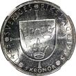 5 Kronor SWEDEN Silver 1935 G  NGC UNC DET 500th Anniversary of Riksdag KM#806(5)