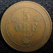 5 Öre SWEDEN Oscar II Bronze 1905  27mm Mintage-545,080 KM# 757 (23 169) Uncertified