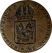 1 Kreuzer Austria Franz II 1816 A  MINT ERROR OVER BROCKAGE KM# 2113 SCARCE (768) Uncertified