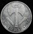 50 Centimes France Aluminum 1943  WWII Issue aUNC KM# 914.1 (24 976)