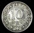 DENMARK Frederik VIII Silver 1907 VBP; GJ 10 Ore UNC KM# 807 (24 719)