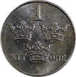 1 Öre Sweden Gustaf V Iron 1947  Choice Unc KM# 810 (21 864) Uncertified