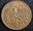 2 Heller Austria Franz Joseph I Bronze 1903  UNC KM# 2801 (23 953)