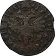 1714 Denga 1714 RUSSIA PETER I Copper 1/2 Kopek 3,75 g. aVF KM# 116 (6897)