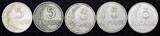 5 Centavos PERU COPPER-NICKEL LOT OF 5 COINS 1919-1940  KM# 213.1 (24 863) Uncertified