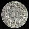 10 Rappen Switzerland Nickel 1939 B  Libertas UNC KM# 27b (27 266)