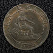 1 Centimo Spain Provisional Government Copper 1870 OM  KM# 660 (22 479) Uncertified