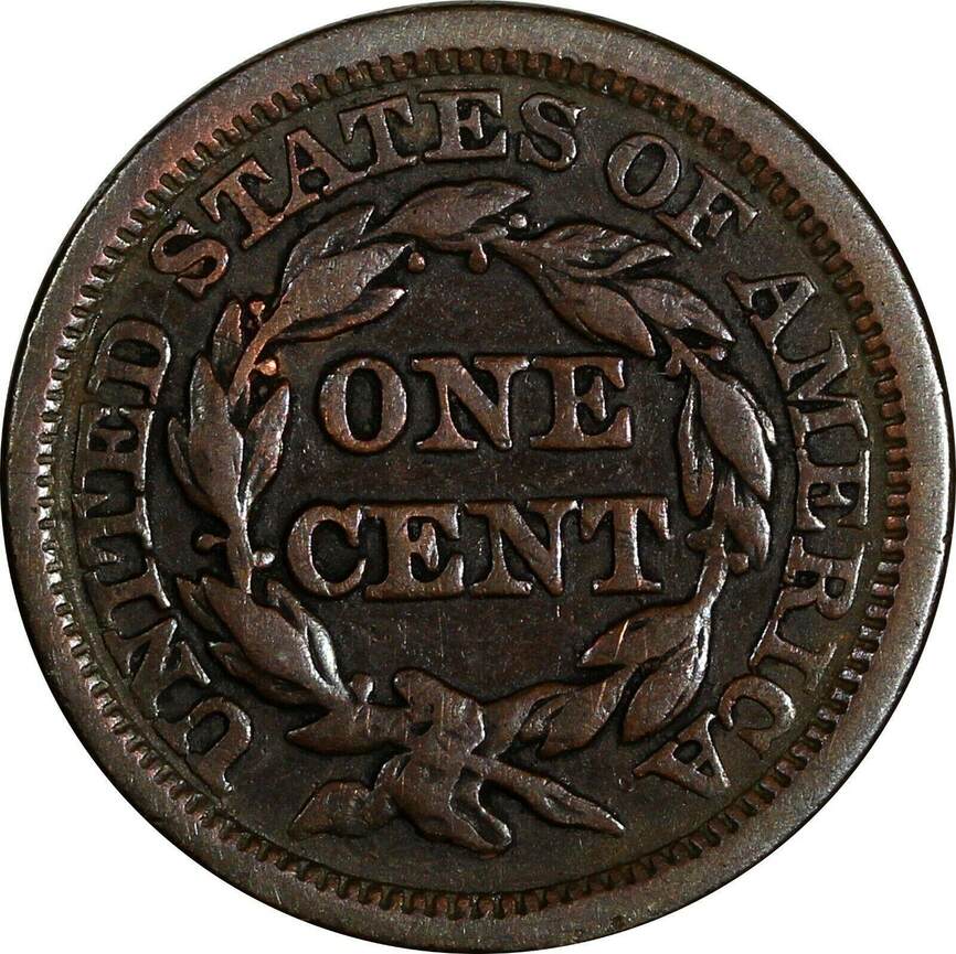 Large Cents - Braided Hair (1840-1857)