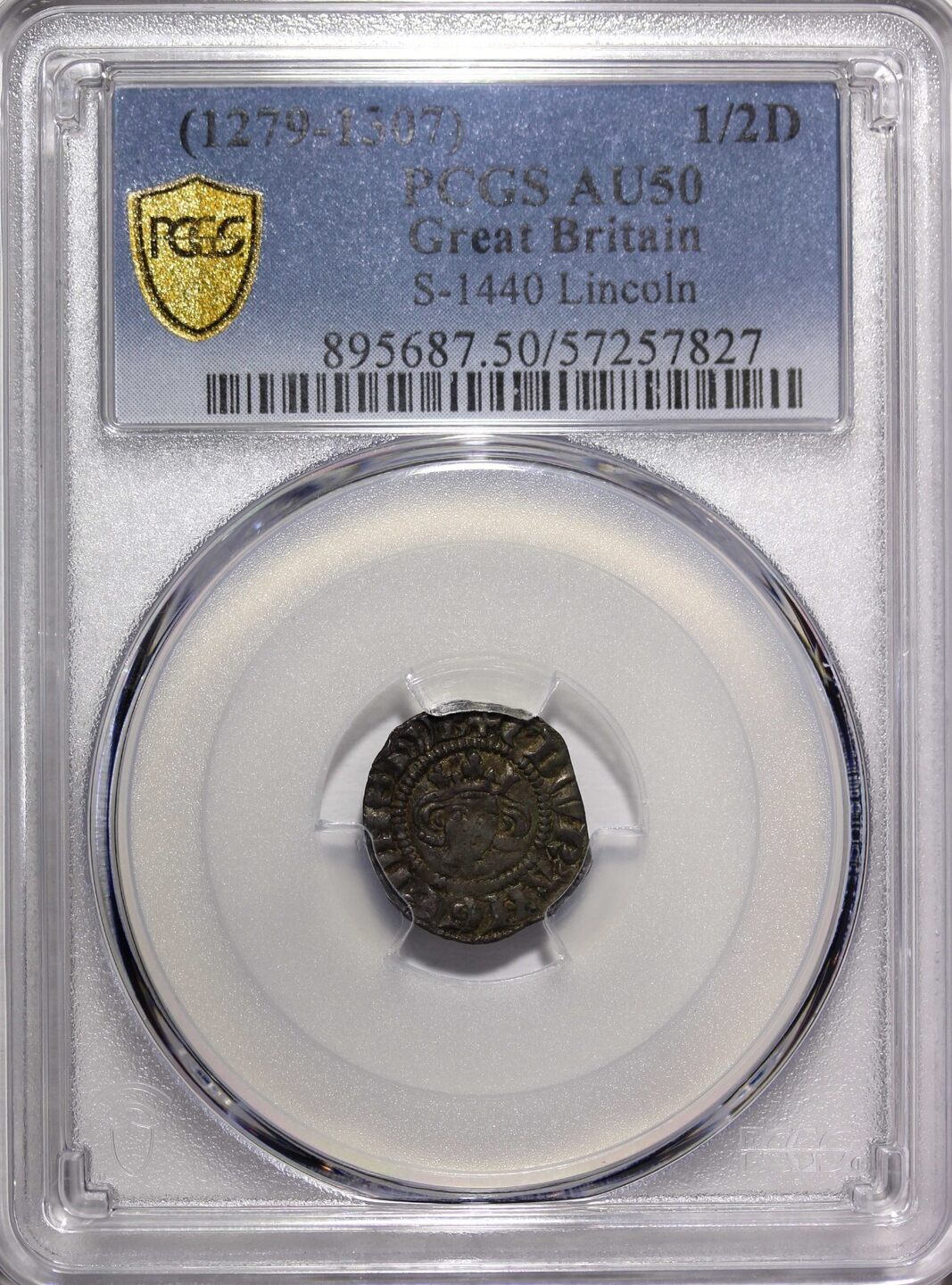 1901年 アイルランド PCGS PR 48ペンス エドワード7世 1901年