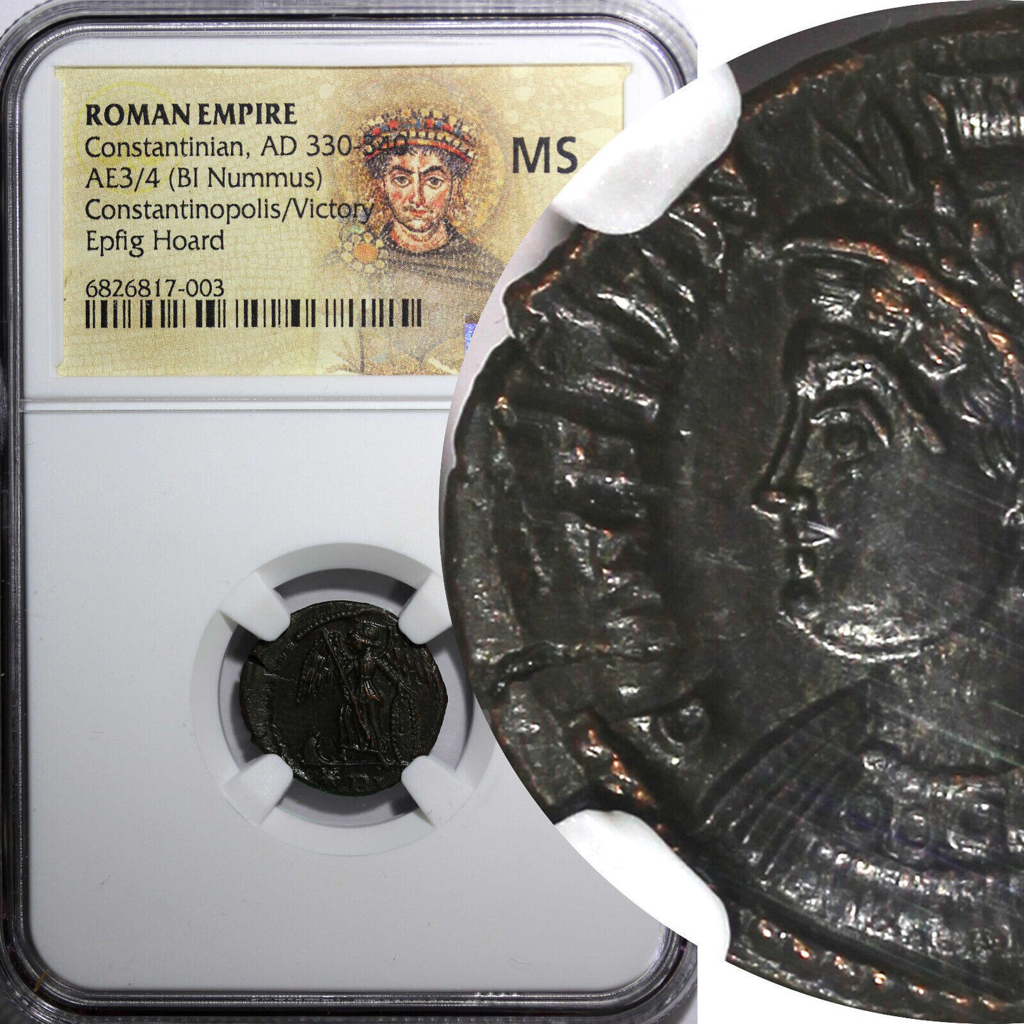 NUMMUS Roman Constantinian AD 330-340 AE3/4 NGC MS