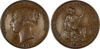 United Kingdom 1 Penny GREAT BRITAIN Victoria Copper 1858  BETTER DATE KM# 739 (20 742) Uncertified