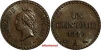 France 1 Centime 1849 France Bronze 1849 A  PARIS aUNC KM# 754 (14 022) ... 200.01 元  ＋  107.15 元 运费
