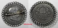 Austria 1 Corona 1915 Austria Franz Joseph I Silver 1915  Pin Brooch KM#... 45.00 US$  +  5.00 US$ shipping