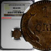 Denmark Bronze 1875 Denmark Christian IX  1875 CS 1 Ore NGC MS 64 BN KM#... 175.00 US$ free shipping