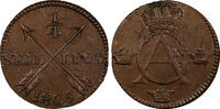 Sweden 1/4 Skilling SWEDEN Gustav IV Adolf Copper 1805 aUNC KM# 564 (20 829) -