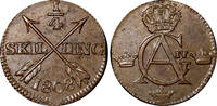 Sweden 1/4 Skilling SWEDEN Gustaf IV Adolf Copper 1808 Avesta mint AU KM# 564 (21 014) -