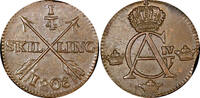 Sweden 1/4 Skilling SWEDEN Gustaf IV Adolf Copper 1808 Avesta mint AU KM# 564 (21 025) -