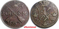 Sweden Ore Sweden Adolf Frederick Copper 1763 2 Ore, S.M. Low Mintage-401,000 KM461 (560) -