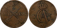Sweden 1/2 SKILLING SWEDEN COPPER 1803 OVERSTRUCK ON 1 ORE S.M. 1748 FULL DATE (383) -