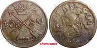 Sweden Ore SWEDEN COPPER Frederick I 1749 2 Ore, S.M. Struck at Avesta Mint KM# 437(2335) -