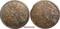 Sweden Ore SWEDEN COPPER Frederick I 1749 2 Ore,S.M.Struck at Avesta Mint .KM# 437 (2341) -