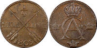 Sweden 1/4 Skilling SWEDEN Gustav IV Adolf Copper 1805 UNC KM# 564 (21 401) -