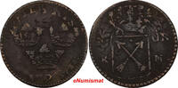 Sweden 1 Daler Sweden 1719 1 Ore KM.Overstruck 1718 S.M.JUPITER KM364.2 (10 042) -