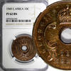  10 Cents 1949 East Africa Bronze PROOF 1949  NGC PF62 BN 1 GRADED HIGHE... 420.00 US$ free shipping