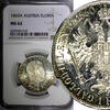 Austria 1 Florin 1860 AUSTRIA Franz Joseph I Silver 1860 A  NGC MS62 NIC... 150.00 US$ free shipping
