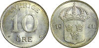 Sweden 10 Öre Sweden Gustaf V (1907-1950) Silver 1941 G GEM BU KM# 780 (22 083) -