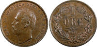 Sweden Bronze Sweden Carl XV Adolf 1872 L.A. 1 Ore UNC Condition KM# 705 (999) -