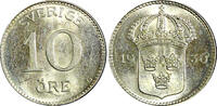 Sweden 10 Öre SWEDEN Gustaf V Silver 1936 G Long''6'' ch.UNC KM# 780 (22 139) -