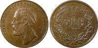 Sweden Bronze SWEDEN Oscar II 1873 L A 1 Ore 19.8 mm Unc High Grade KM# 728 (22 249) -