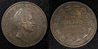 Sweden 2 Skilling Sweden Oscar I Copper 1846 Banco 33.5 mm Mintage-56,000 KM#664 (564) -