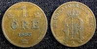Sweden 1 Öre Sweden Oscar II Bronze 1883 Large letters KM# 750 (23 158) -