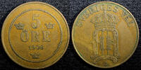 Sweden 5 Öre Sweden Oscar II Bronze 1906 EB Mintage-565 280 KM# 770 (23 170) -